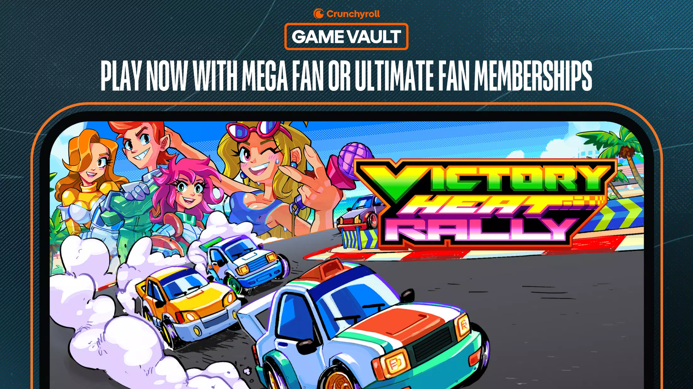 Crunchyroll Victory Heat Rally Captura de pantalla 1