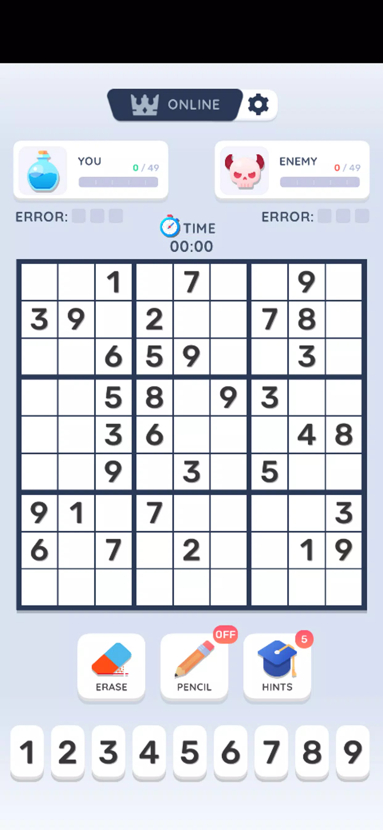 Sudoku Online Schermafbeelding 3