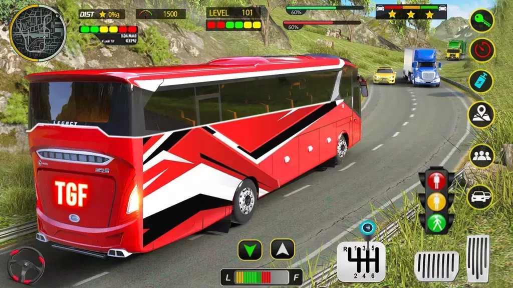 Coach Bus 3D Driving Games スクリーンショット 1