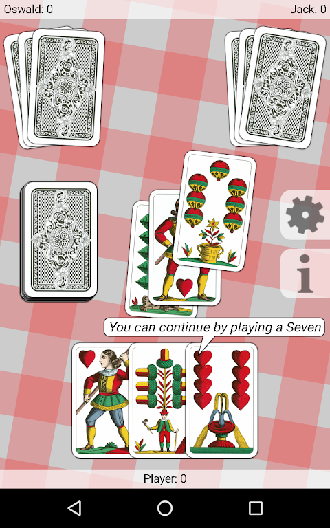 Seven - Card Game Captura de tela 2
