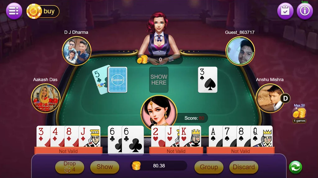 Rummy Moment Скриншот 2