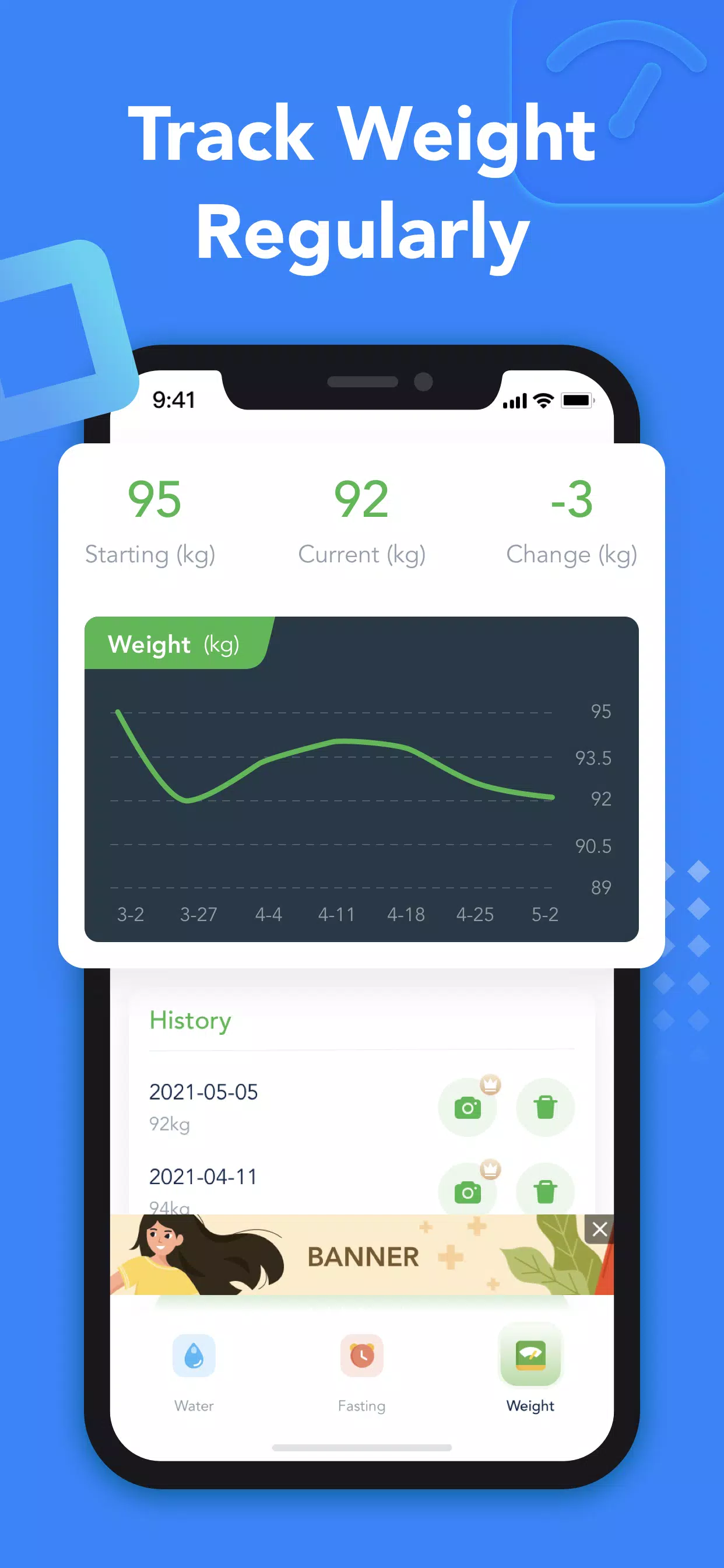 Drink Water & Fasting Tracker স্ক্রিনশট 3