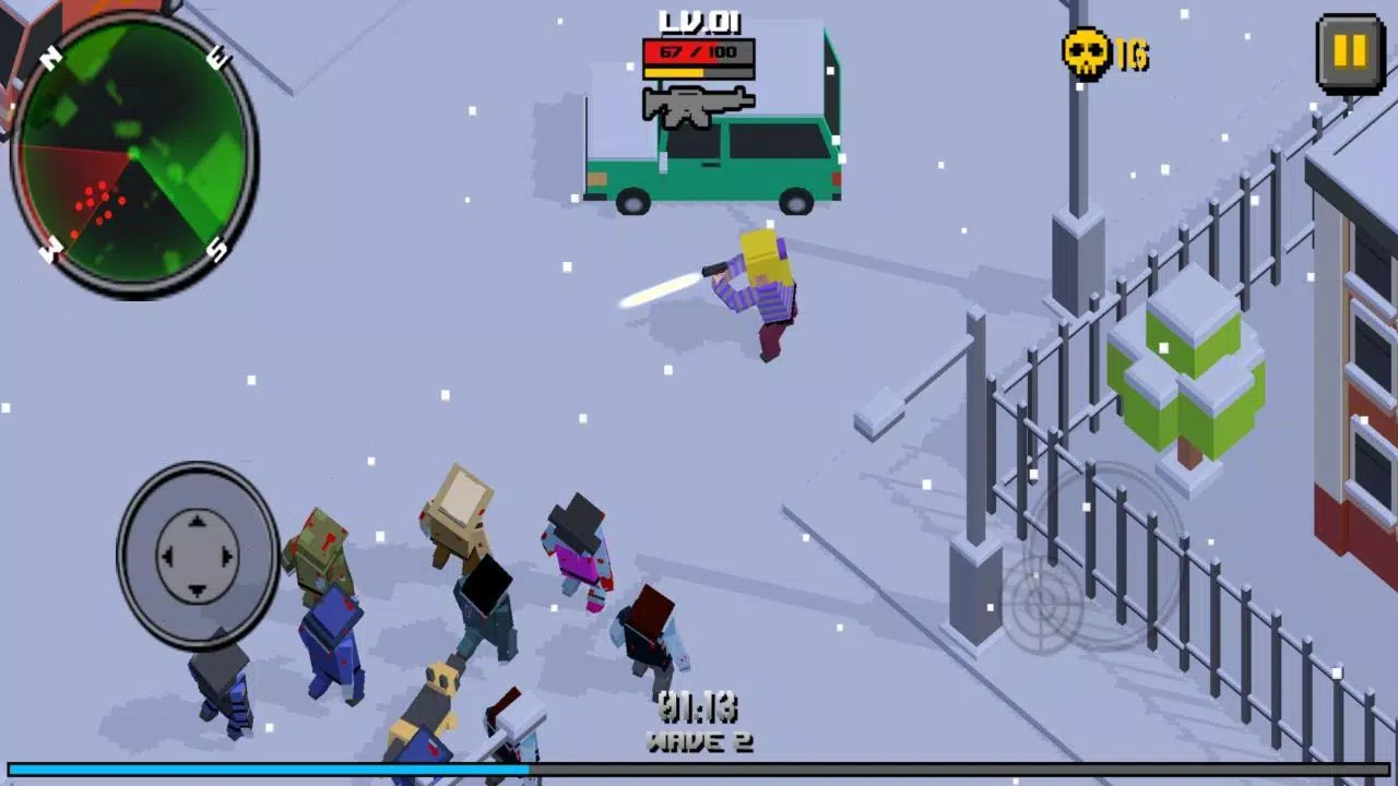 Pixel Zombie Frontier ဖန်သားပြင်ဓာတ်ပုံ 4