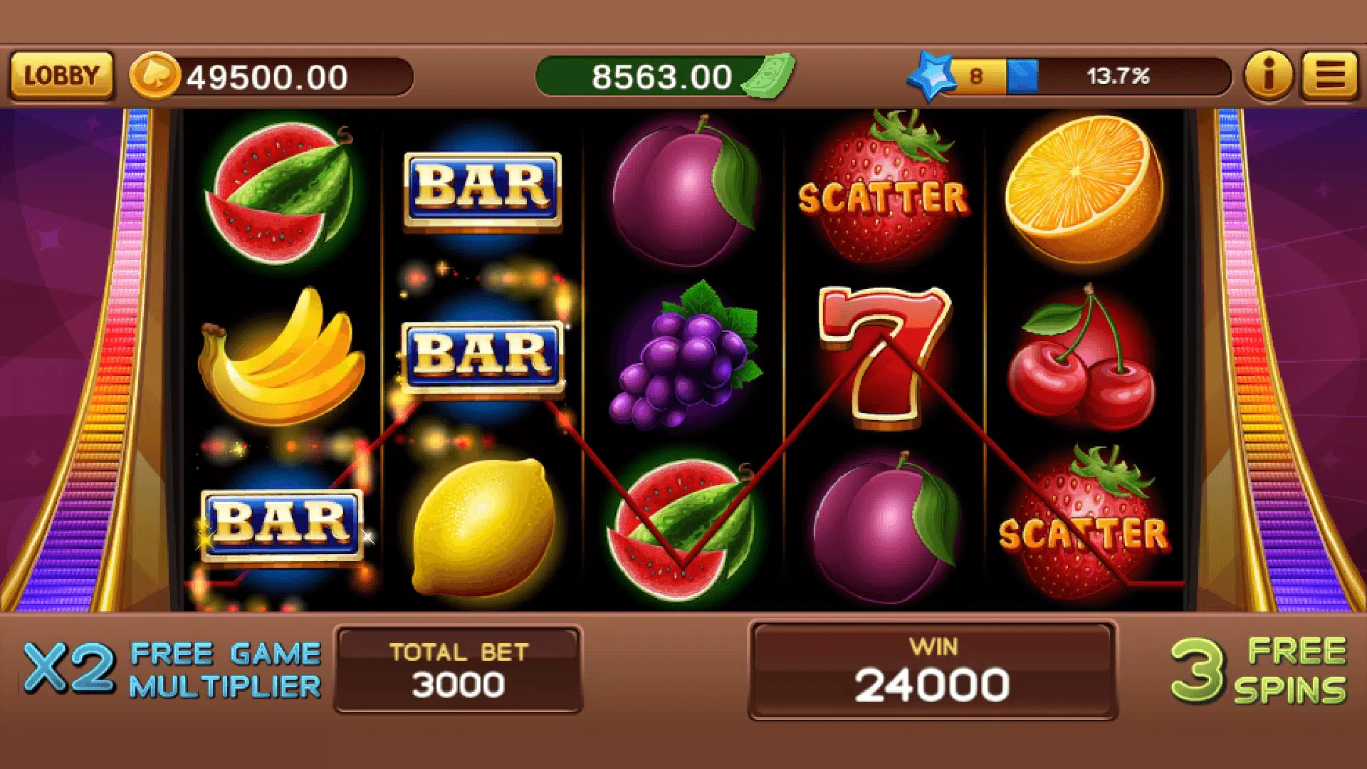 Game Heap - Seven Slots Captura de tela 3