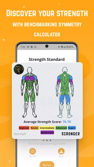 Stronger - Workout Gym Tracker स्क्रीनशॉट 2