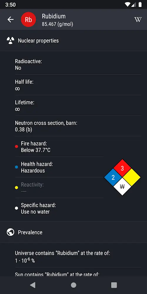 Schermata Periodic Table 2023 PRO 3