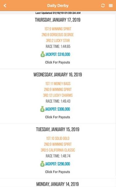 Schermata Lottery Results 1