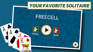 FreeCell Solitaire: Classic Schermafbeelding 1