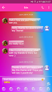 SMS Messages Glass Gradient Zrzut ekranu 3