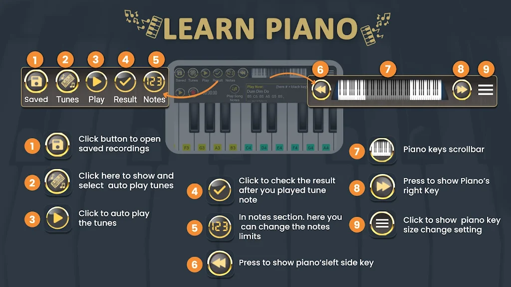 Schermata Piano Master : Learn Piano 1