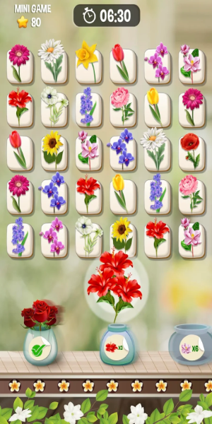 Zen Blossom: Flower Tile Match ภาพหน้าจอ 1