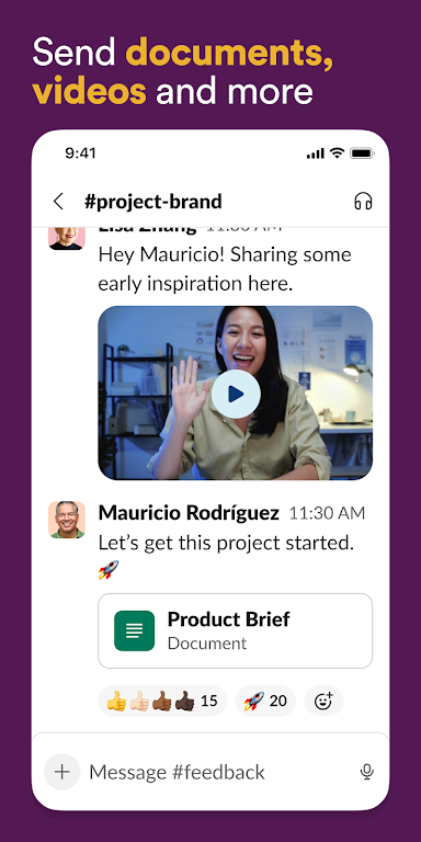 Slack Capture d'écran 4