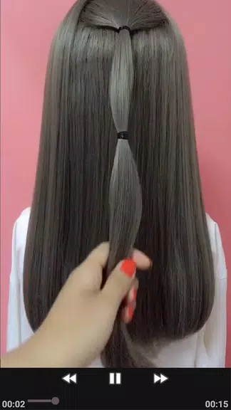Girls Hairstyles Step By Step Captura de tela 4