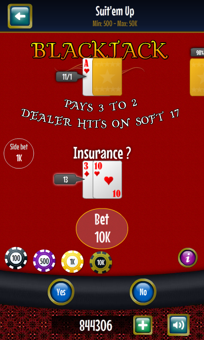 ♣ 21 Blackjack City Capture d'écran 3