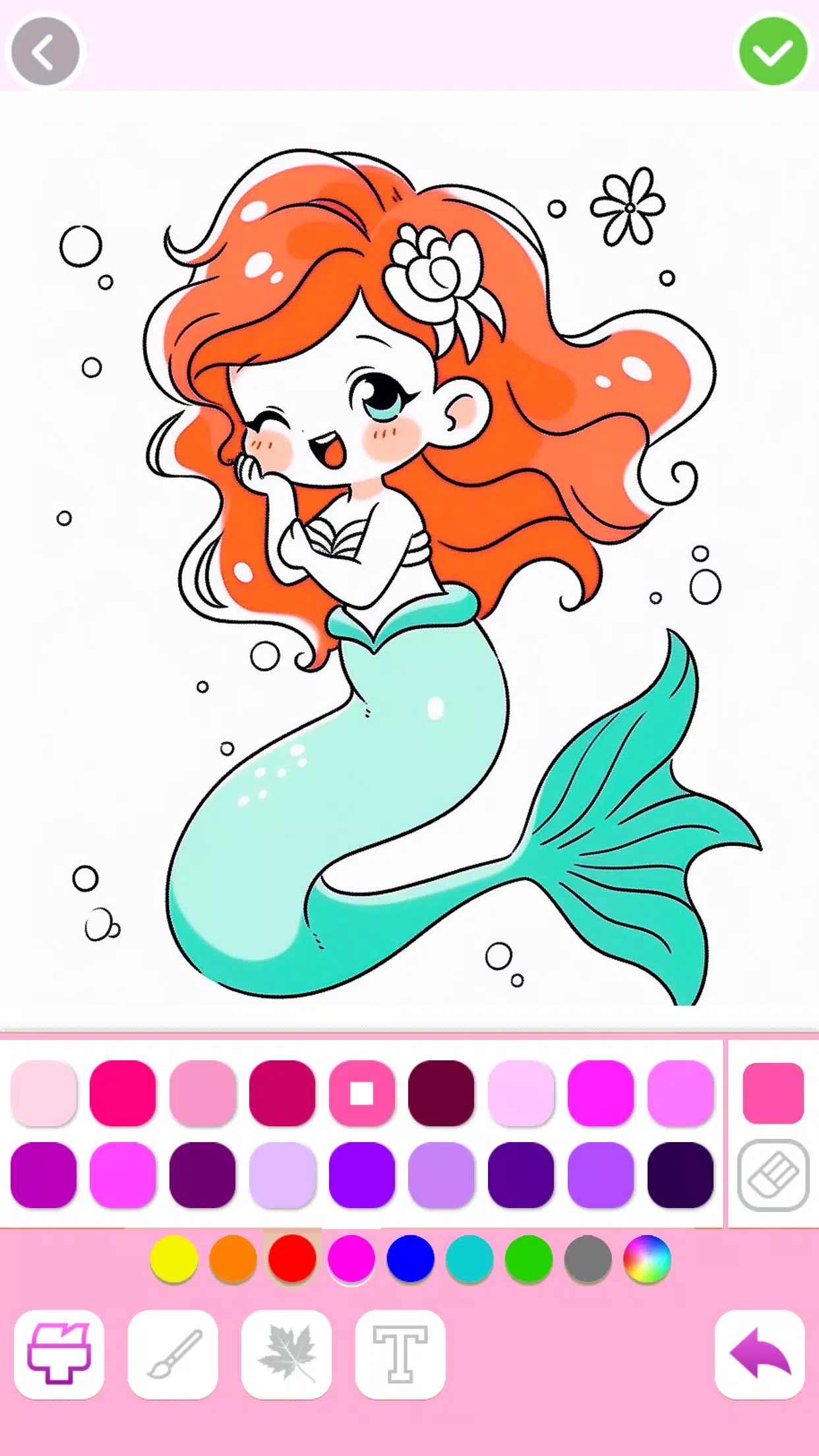 Mermaid Coloring:Mermaid games Screenshot 2