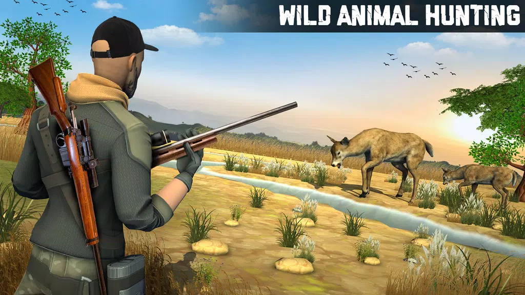 Wild Animal Hunting 3D Offline Ảnh chụp màn hình 1