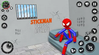 Spider Stick Hero Prison Break 스크린샷 3