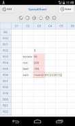 Simple Spreadsheet Ảnh chụp màn hình 2