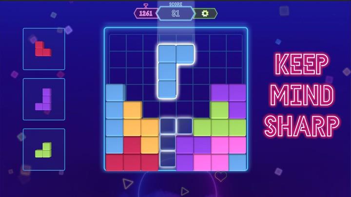 Block Neon 3D : Disco Puzzle Ekran Görüntüsü 3