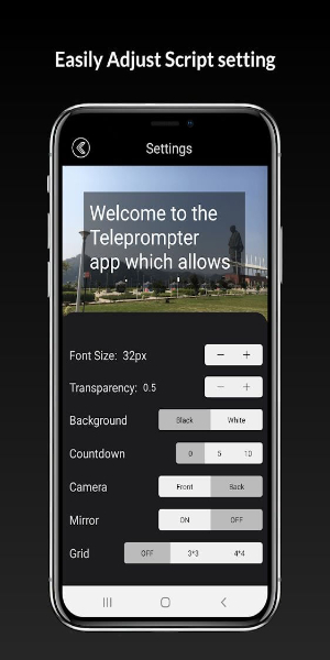 Teleprompter with Video Audio Zrzut ekranu 4