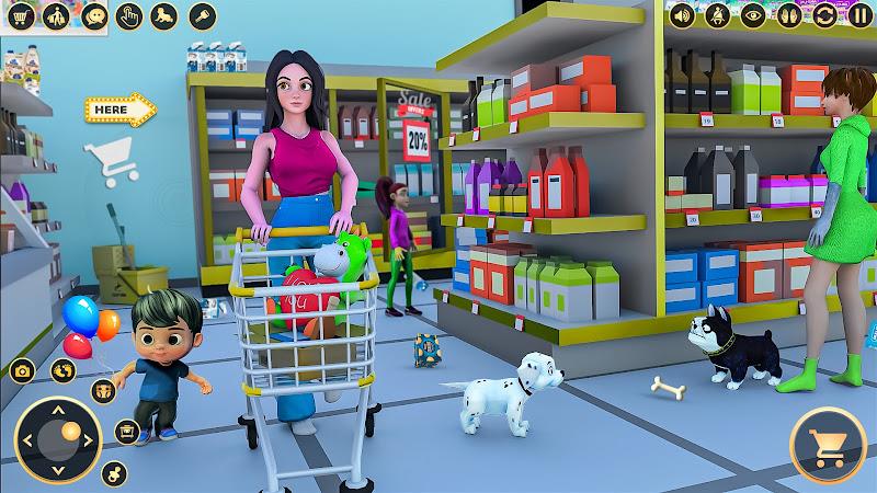 Pregnant Mom Family Game 3D Captura de tela 3