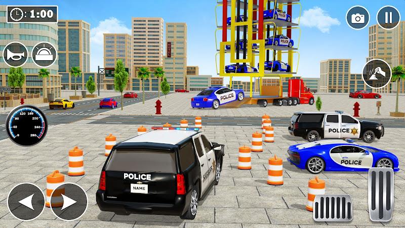 Multi Level Police Car Parking Screenshot 4