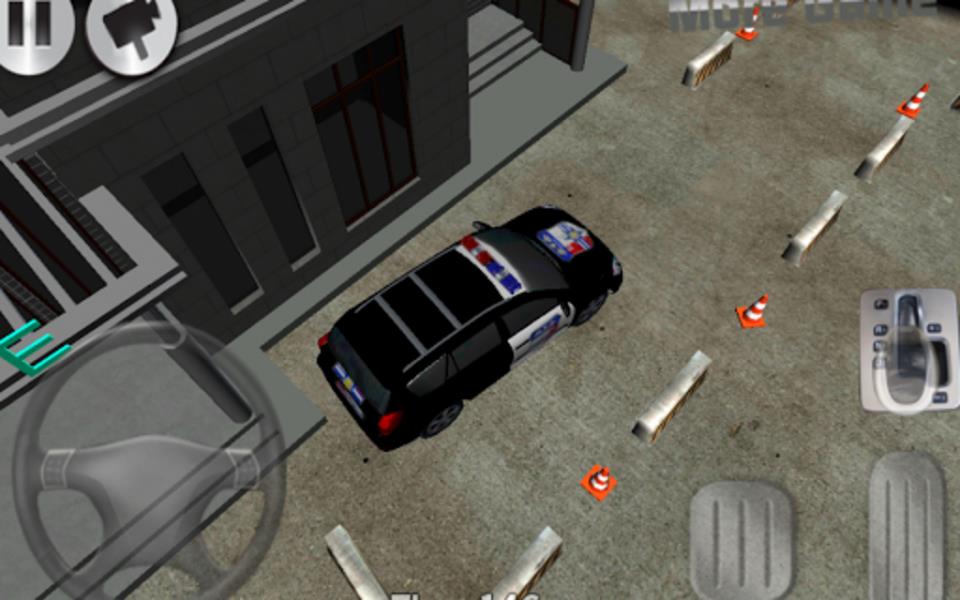 Schermata 3D police car parking 2