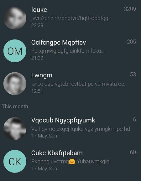 YAATA SMS/MMS Capture d'écran 1