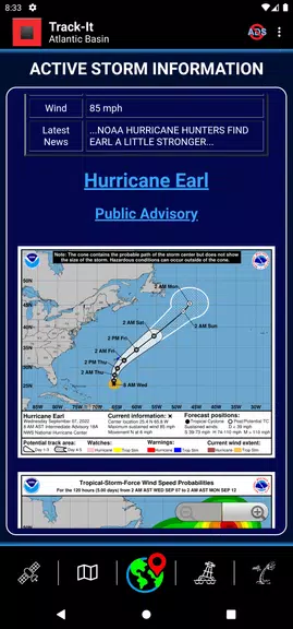 Track-It Hurricane Tracker Captura de tela 2