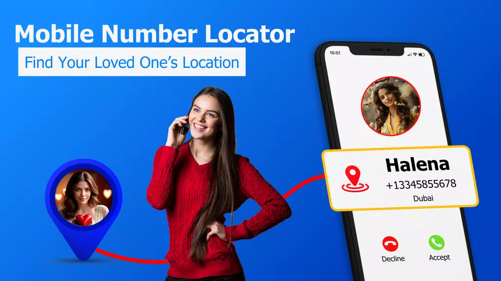 GPS Mobile Number locator App應用截圖第1張