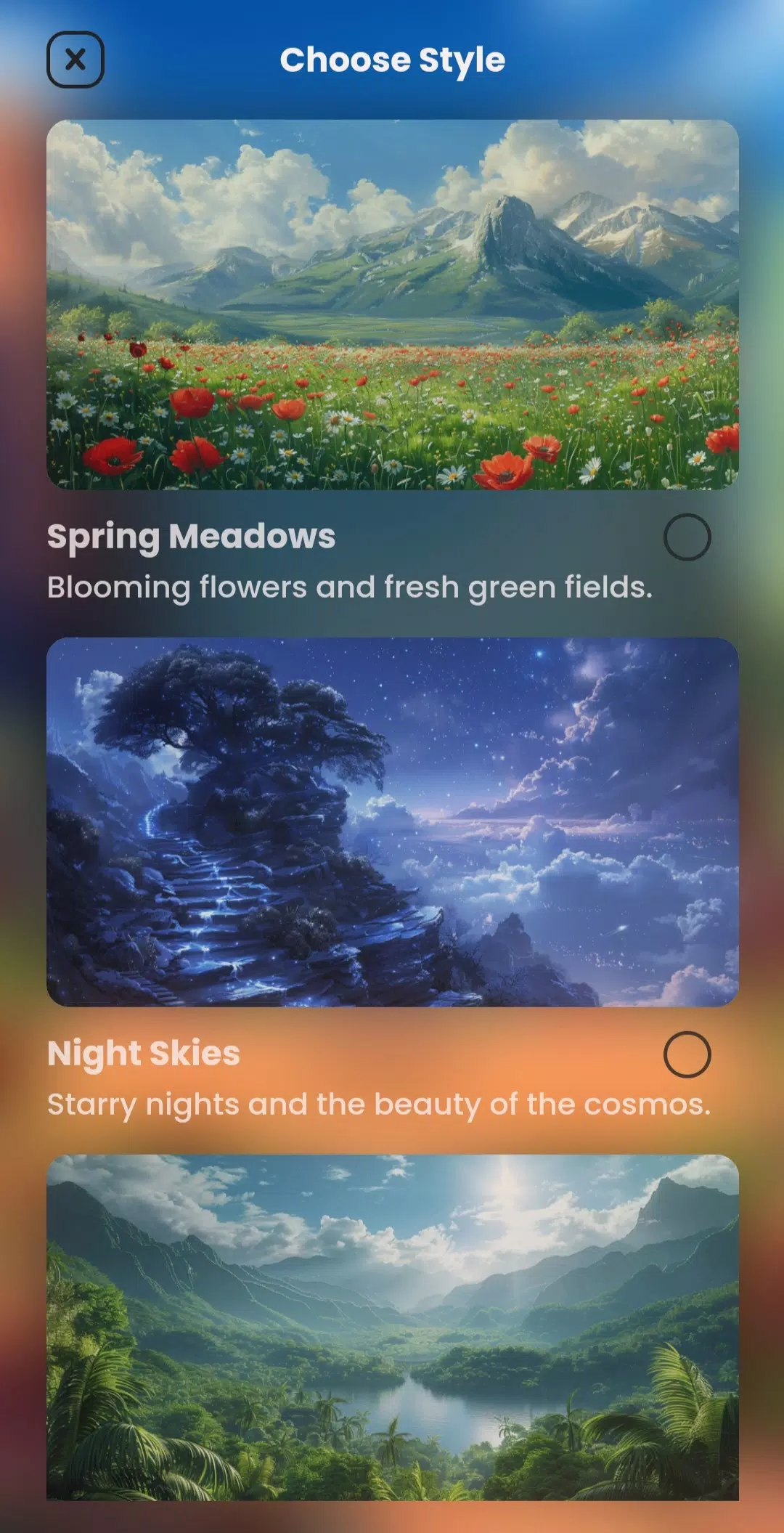 AI Landscape Generator App應用截圖第2張