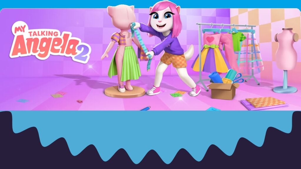 Projete o ajuste dos seus sonhos com o Editor de moda em Minha Talking Angela 2