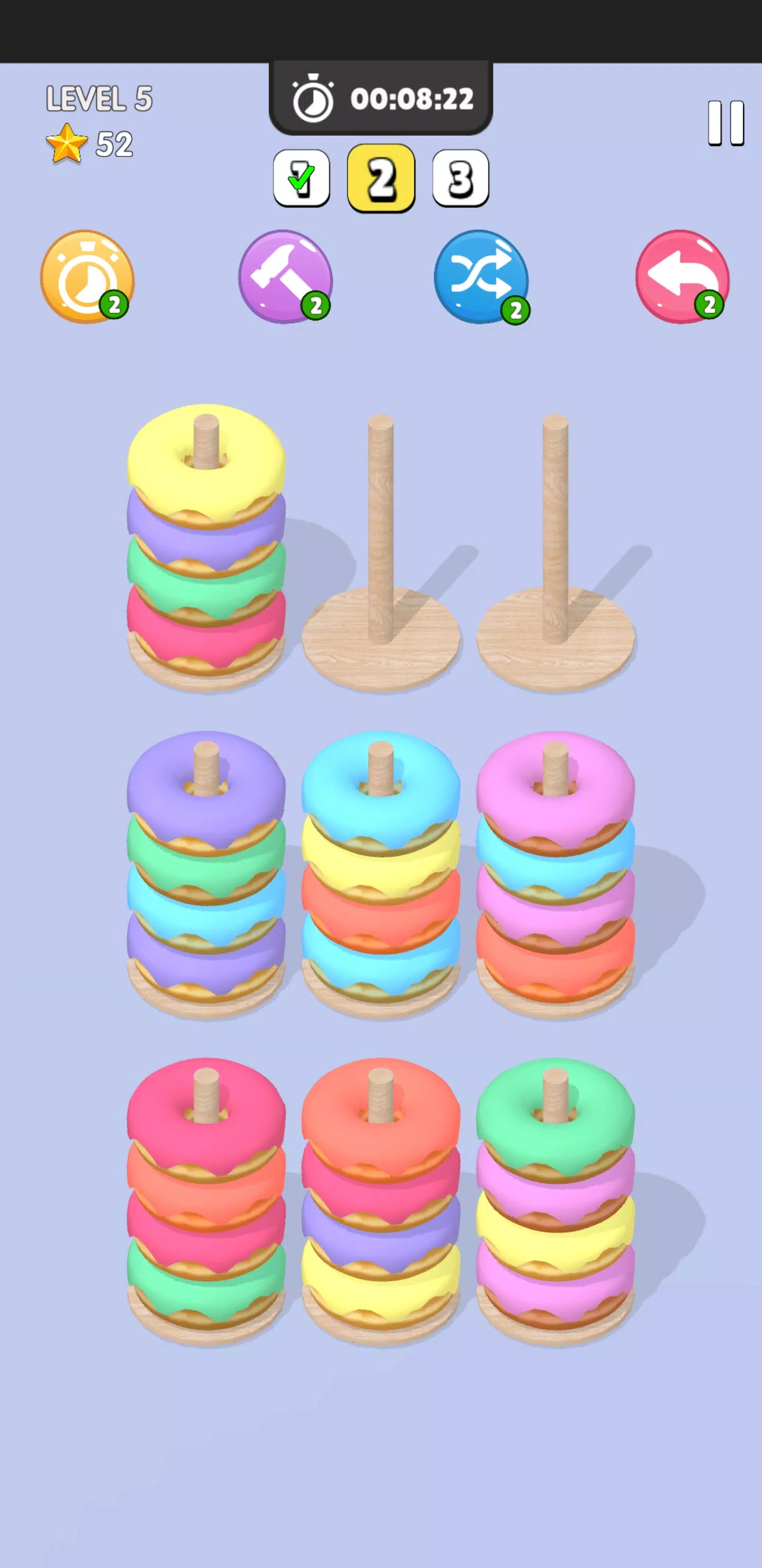 Donut Sort स्क्रीनशॉट 1