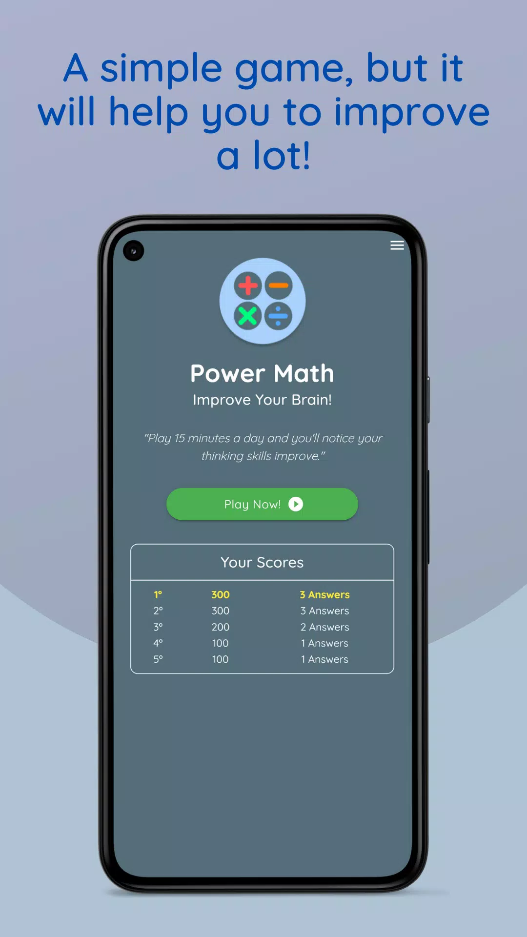 Math Games: Power Brain 스크린샷 1