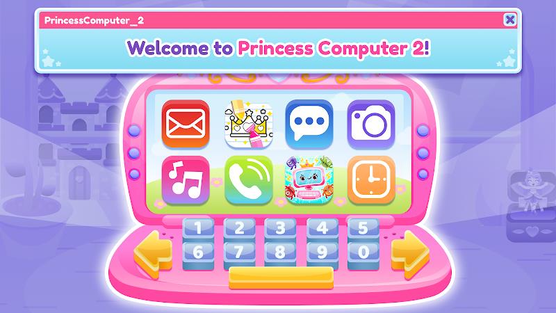 Princess Computer 2 Girl Games Tangkapan skrin 1