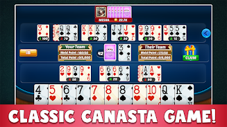 Canasta Plus Offline Card Game Ảnh chụp màn hình 1