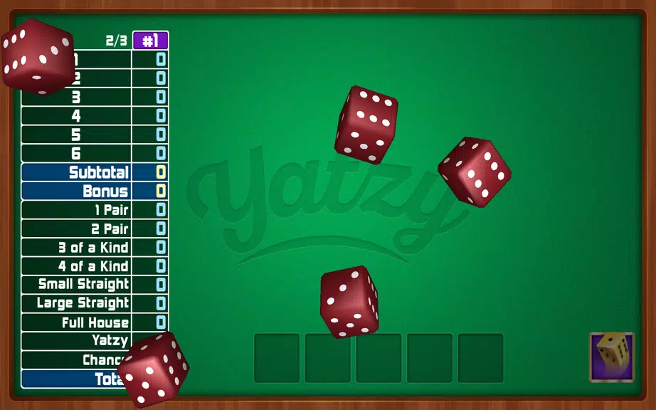 Yatzy Dice Game Captura de pantalla 1