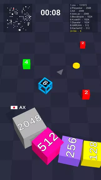 Cube Arena 2048: Merge Numbers Captura de tela 2