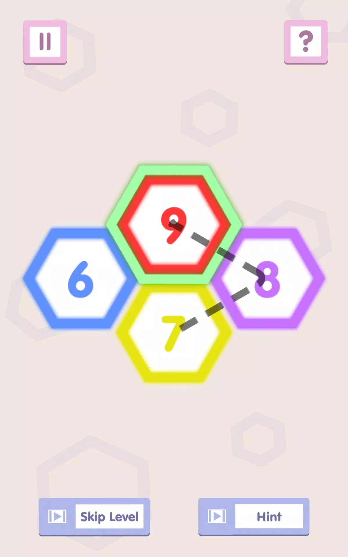 Schermata Number Path: Hexa Links 3