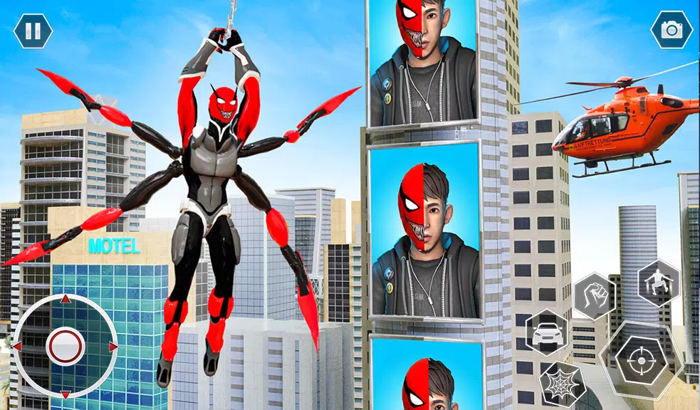 Black Spider Rope SuperHero ภาพหน้าจอ 4
