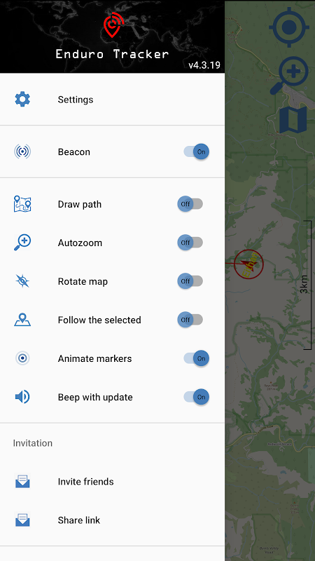 Enduro Tracker - GPS tracker スクリーンショット 1