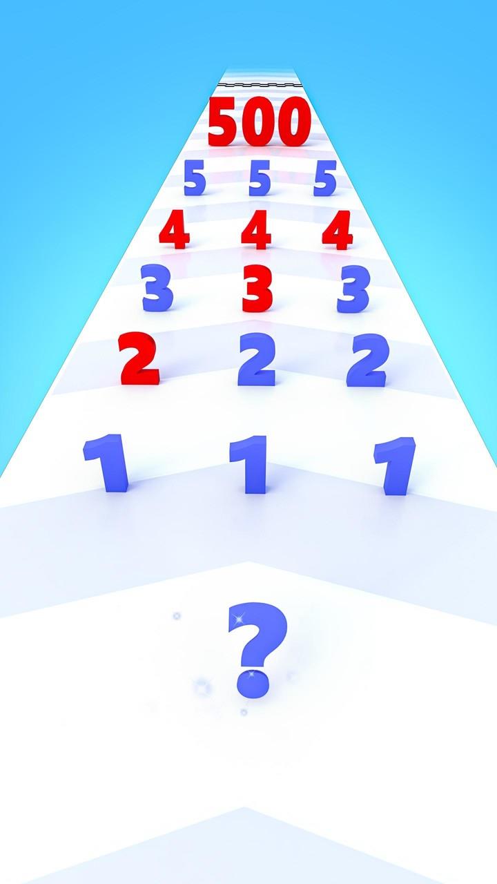 Number Run & Merge Master Game स्क्रीनशॉट 1