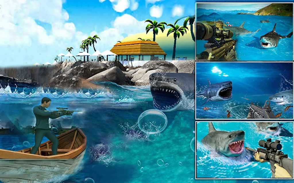 Real Whale Shark Hunting Games Captura de tela 4