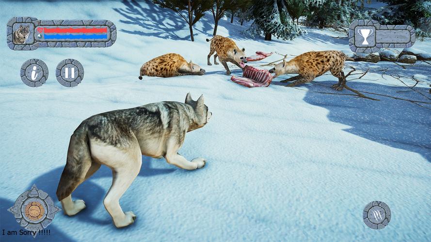 Arctic Wolf Family Simulator ဖန်သားပြင်ဓာတ်ပုံ 4