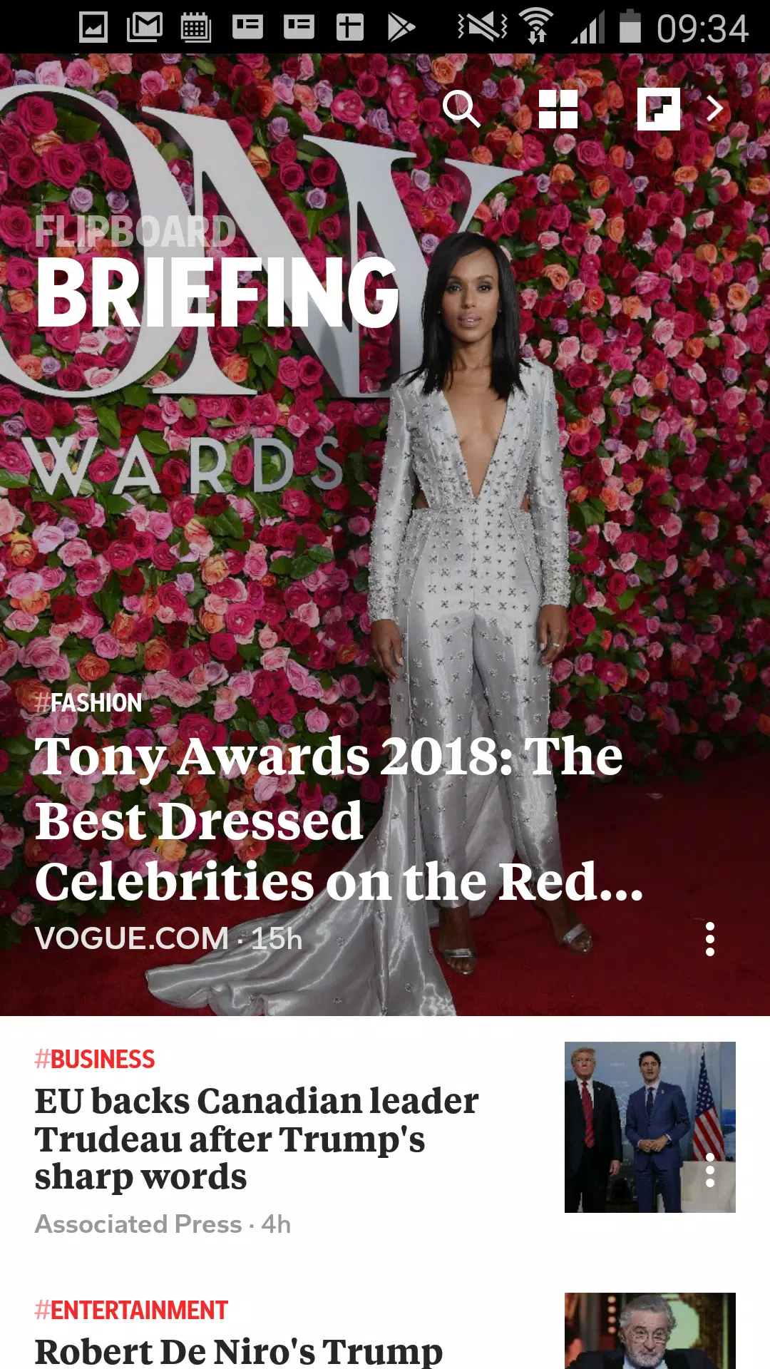 Flipboard Briefing Screenshot 1