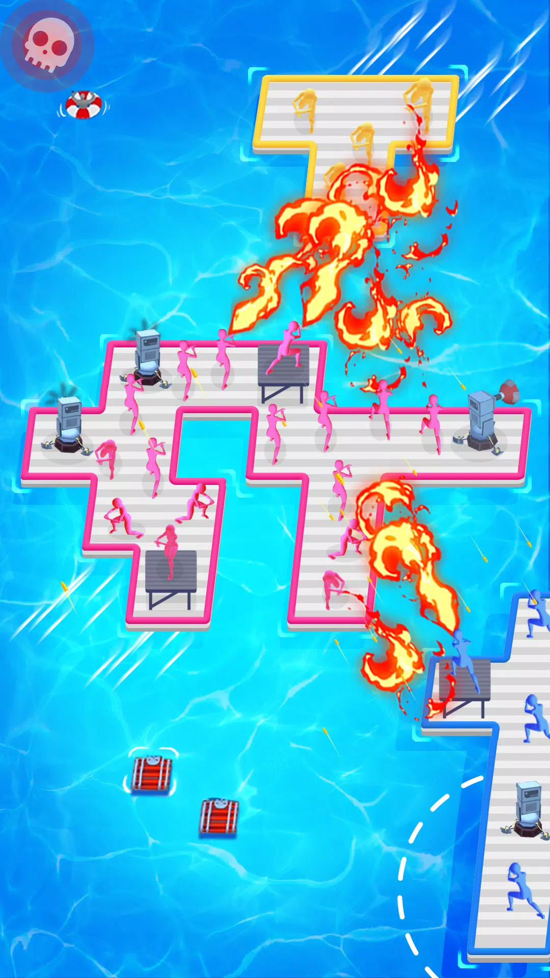 Schermata Raft Defense: Crazy Sea Battle 3