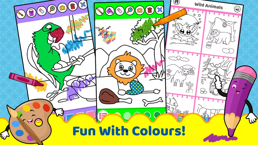 Animals for kids: Color & Draw Screenshot 2