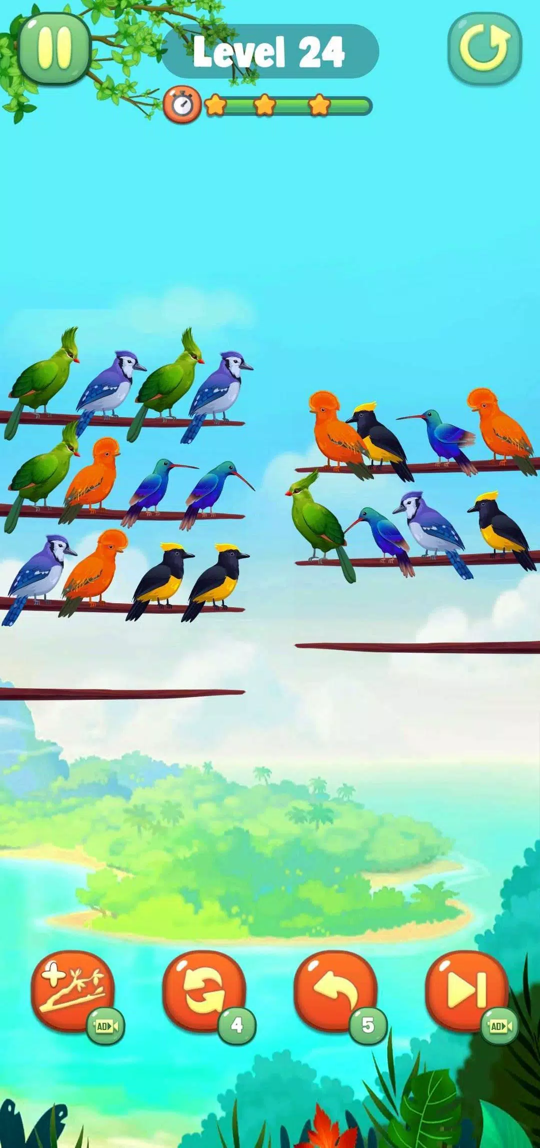 Bird Sort Capture d'écran 4