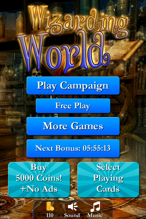 Schermata Tripeaks Solitaire - Wizards 1