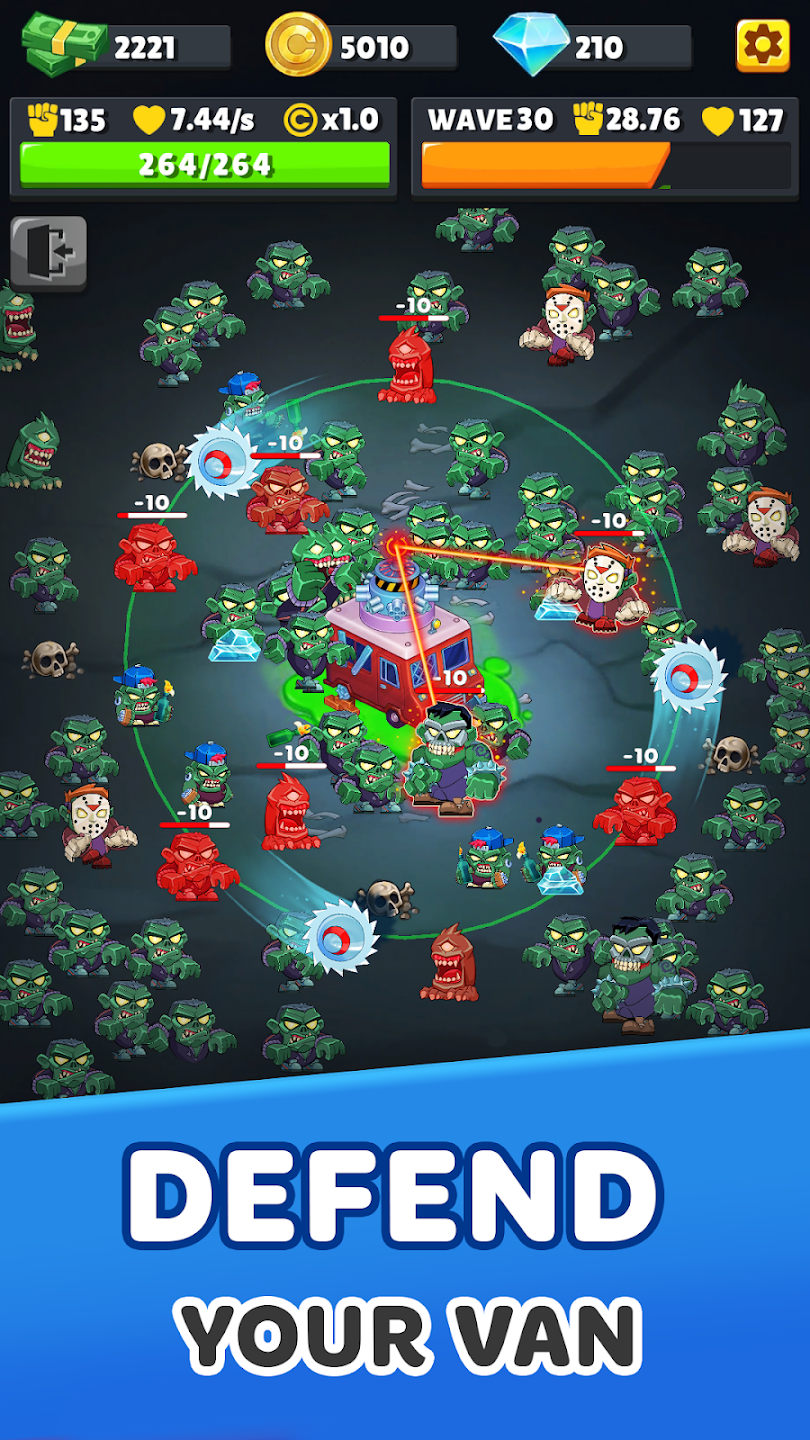 Zombie Van: Tower Defense TD Ảnh chụp màn hình 2